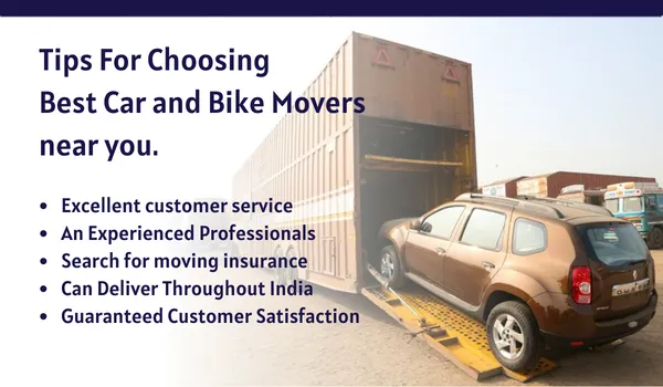 Tips For Choosing best Car and Bike Movers